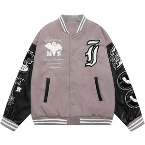 Tntwear® - Warm Varsity Jacket Flocked Ghost - tntwear1