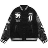 Tntwear® - Warm Varsity Jacket Flocked Ghost - tntwear1