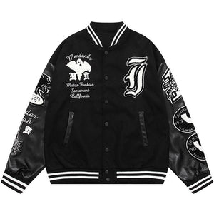 Tntwear® - Warm Varsity Jacket Flocked Ghost - tntwear1