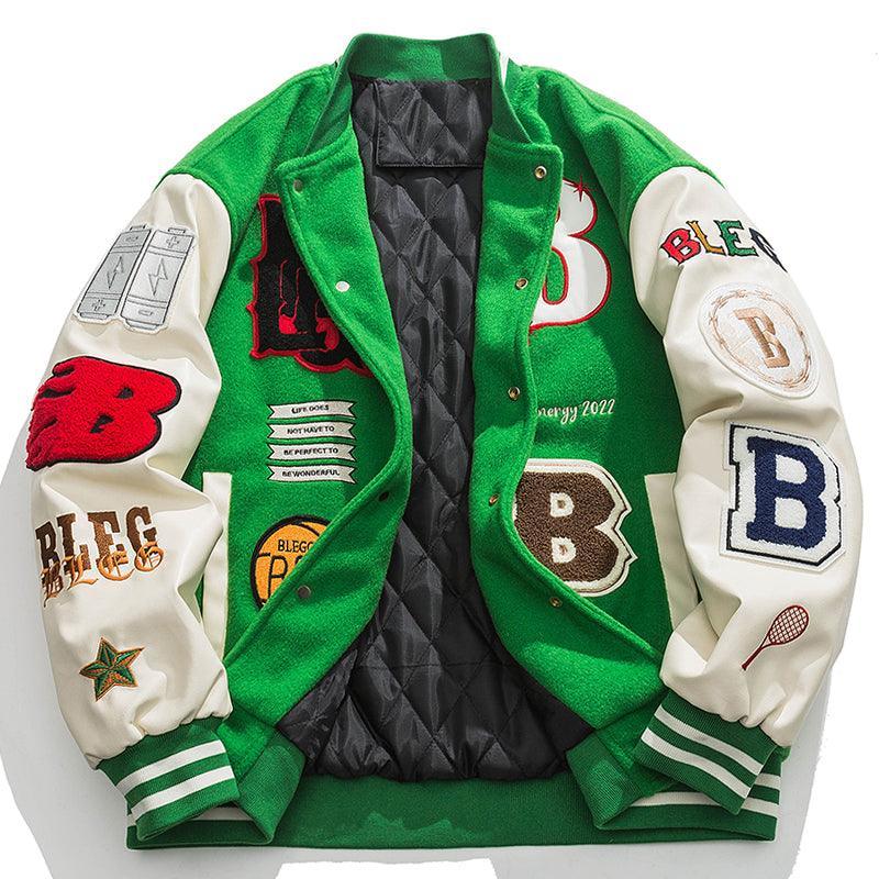 Tntwear® - Winter Varsity Jacket Embroidery B - tntwear1