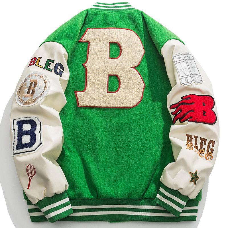 Tntwear® - Winter Varsity Jacket Embroidery B - tntwear1
