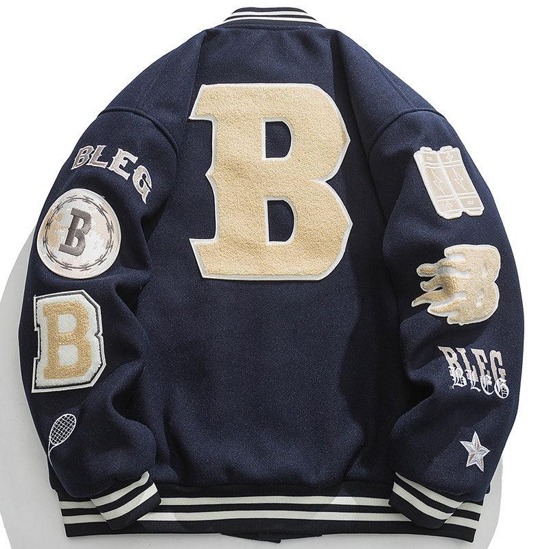 Tntwear® - Winter Varsity Jacket Embroidery B - tntwear1