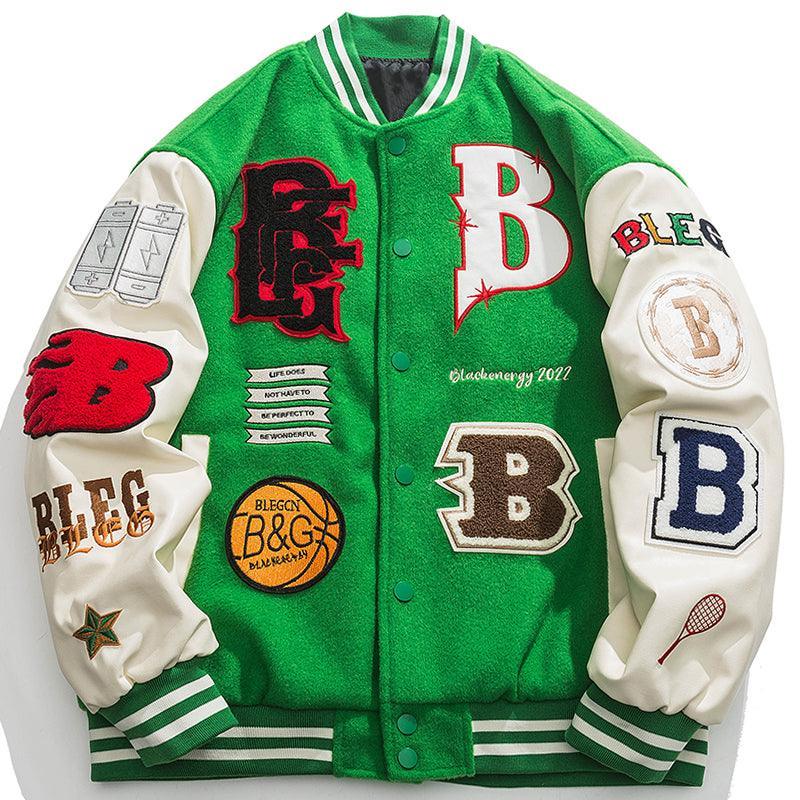 Tntwear® - Winter Varsity Jacket Embroidery B - tntwear1
