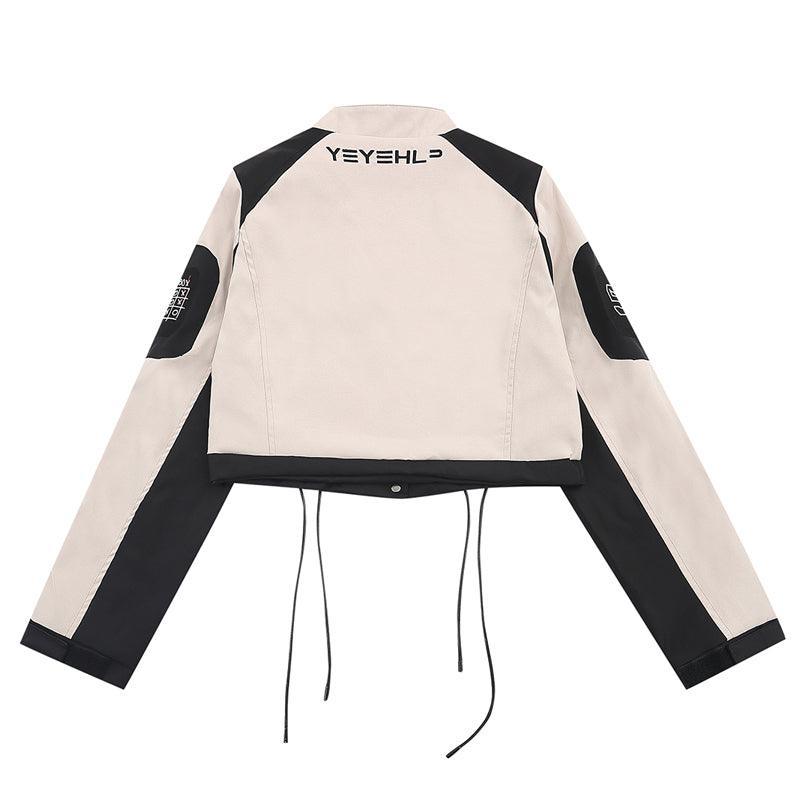 Tntwear® - Women Cropped Biker Jacket Set - tntwear1