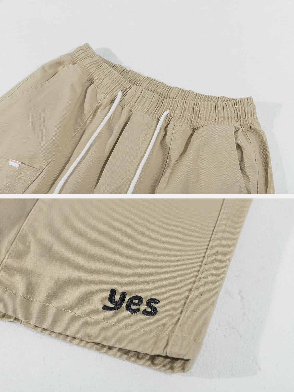 Tntwear® - YES Embroidered Shorts - tntwear1