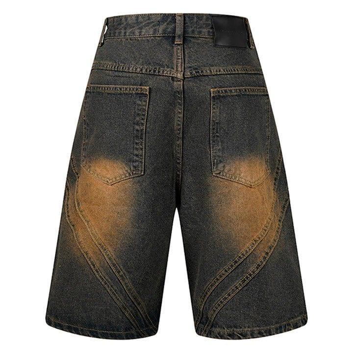Tntwear® Trendy Distressed Washed Denim Shorts - tntwear1