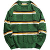 Tntwear® Street Style Striped Cable Knit Sweater - tntwear1