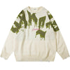 Tntwear® Casual Jacquard Ripped Knit Sweater - tntwear1