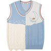 Tntwear® Cable Knit Sweater Vest Star and Moon - tntwear1