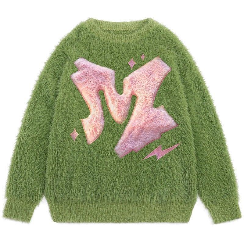 Tntwear® Cozy Jacquard Sweater Embroidery M - tntwear1