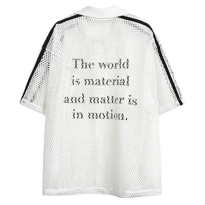 Tntwear® Street Style Mesh Fishnet Shirt - tntwear1
