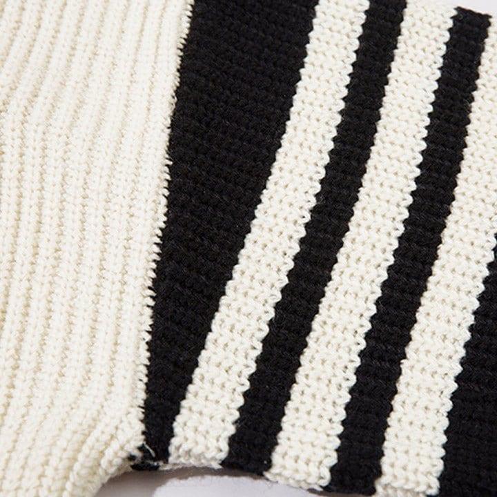 Tntwear® Zipper Knit Sweater Spider Web - tntwear1