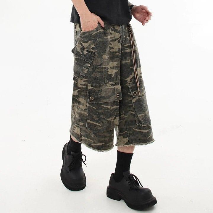 Tntwear® Camouflage Cargo Shorts with Pockets - tntwear1