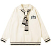 Tntwear® Preppy Style Knit Sweater Tie Neck - tntwear1