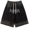 Tntwear® Street Style Gothic Letter Print Shorts - tntwear1
