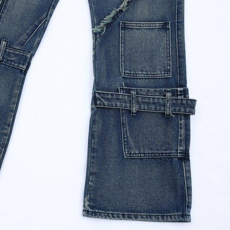 Tntwear® American Style Cargo Jeans Multiple Pockets - tntwear1