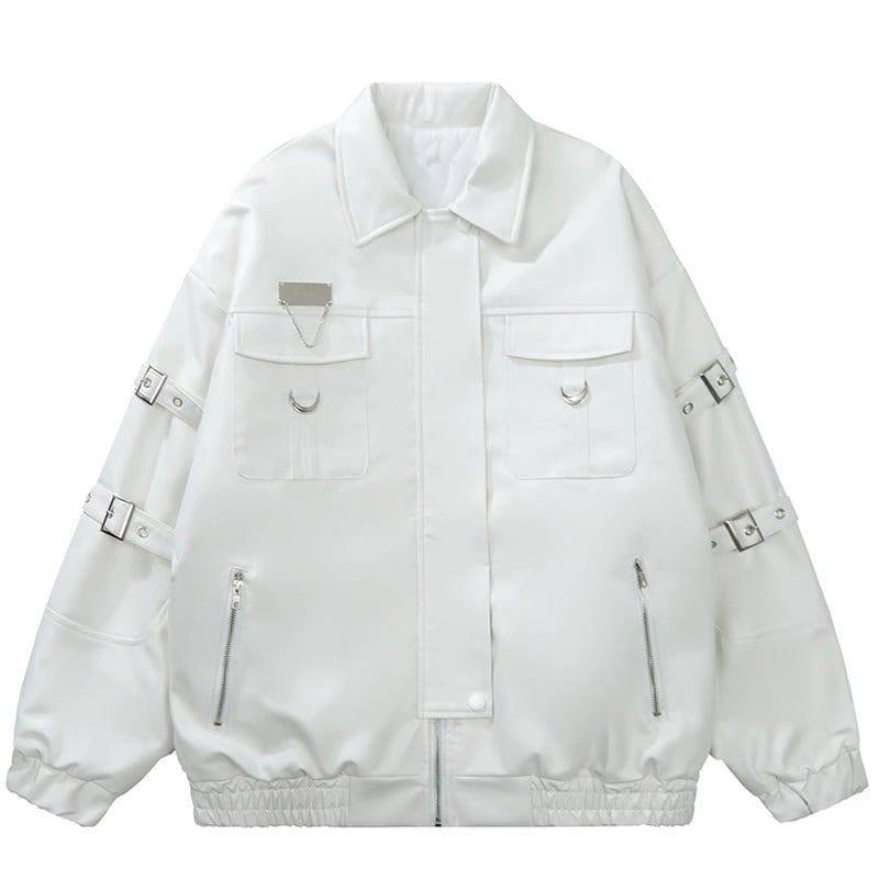 Tntwear® Stylish Leather Jacket with Blelt - tntwear1