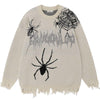 Tntwear® Gothic Style Spider Knit Sweater - tntwear1