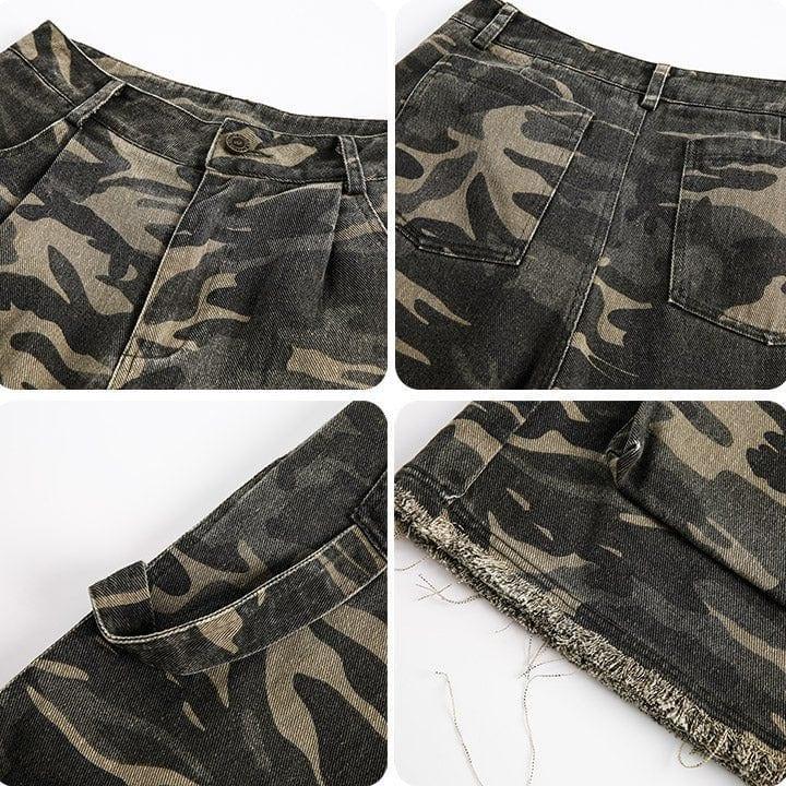 Tntwear® Camouflage Cargo Shorts with Pockets - tntwear1