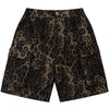 Tntwear® Retro Cargo Shorts Leopard Print - tntwear1