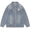 Tntwear® Butterfly Patchwork Denim Jacket - tntwear1