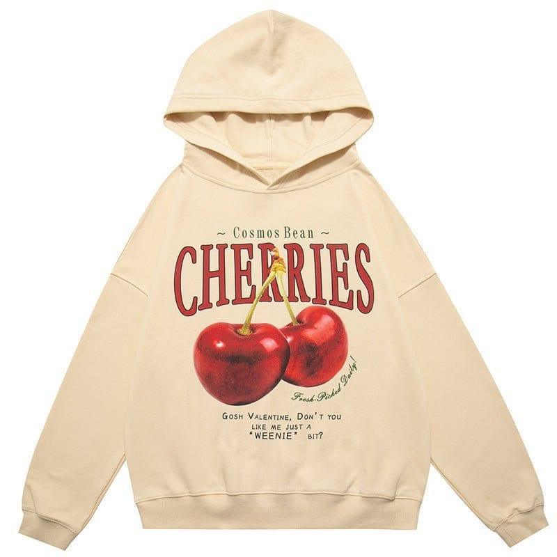 Tntwear® Chic Pullover Hoodie Cherries - tntwear1