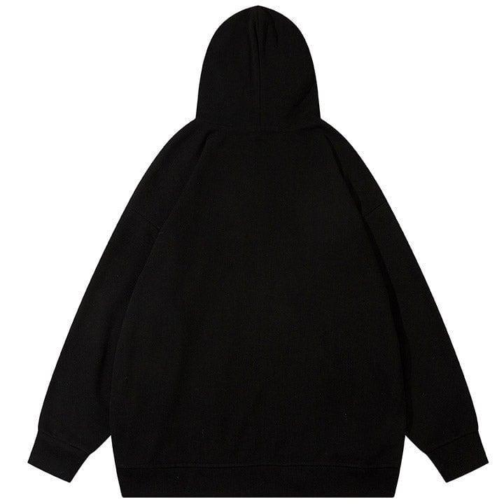 Tntwear® Lace Up Pullover Hoodie Butterfly - tntwear1