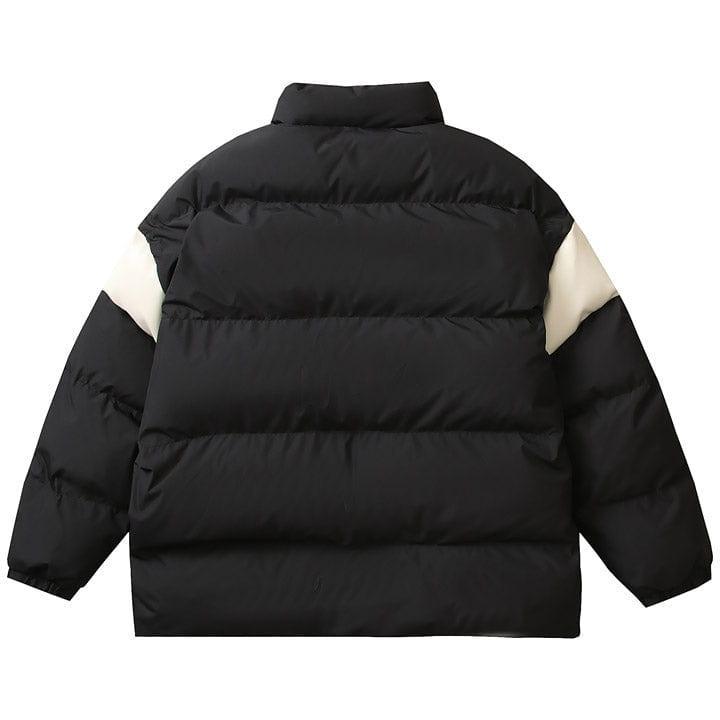Tntwear® Thicken Winter Coat Color Block Star - tntwear1