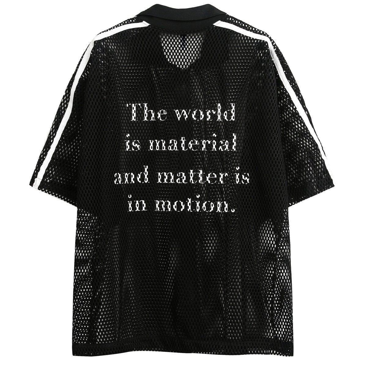Tntwear® Street Style Mesh Fishnet Shirt - tntwear1