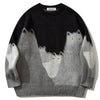 Tntwear® Fluffy Knit Sweater Colorful Cats - tntwear1