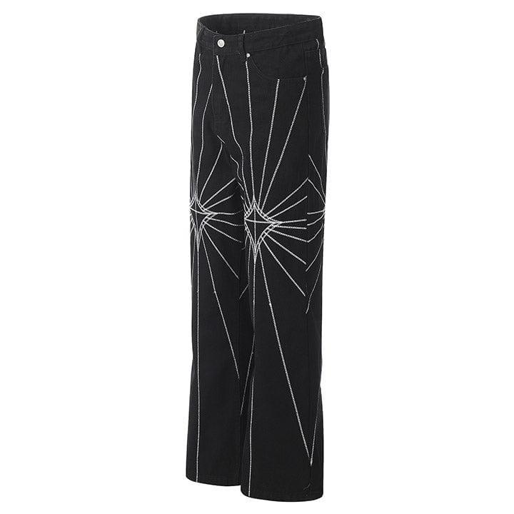 Tntwear® Unisex Chain Stitch Denim Pants - tntwear1