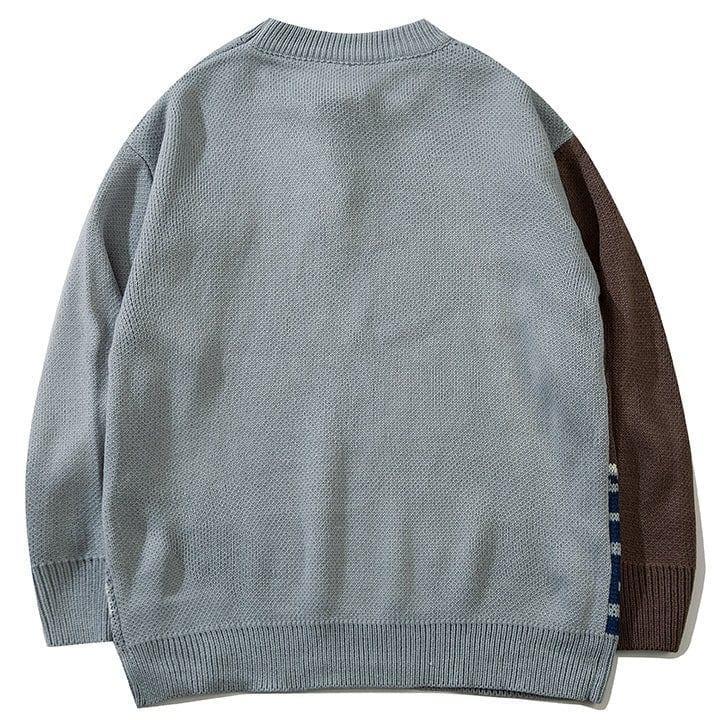 Tntwear® Retro Knit Sweater Ski Bear - tntwear1
