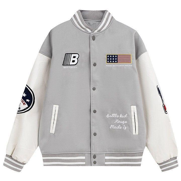 Tntwear® Letterman Varsity Jacket Embroidered Patch - tntwear1