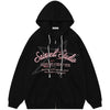 Tntwear® Fleece Zipper Hoodie Pentagram Print - tntwear1