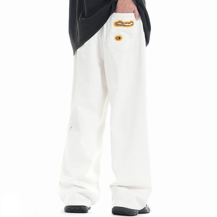 Tntwear® Baggy Straight Leg Jeans Flame - tntwear1