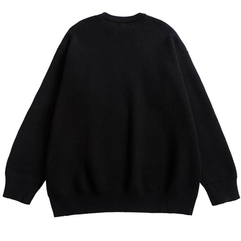 Tntwear® Knitted Sweater Spider Web Heart - tntwear1
