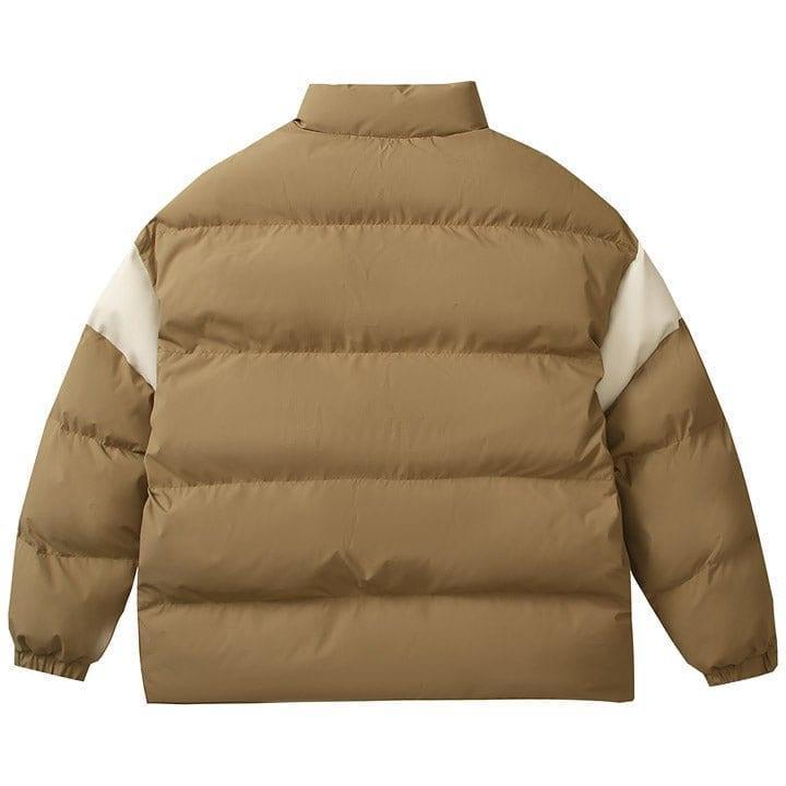 Tntwear® Thicken Winter Coat Color Block Star - tntwear1