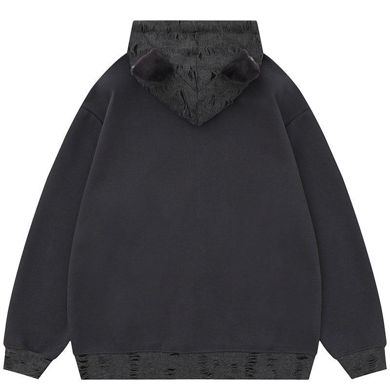 Tntwear® Sweet Zip Up Hoodie with Cat Ear - tntwear1