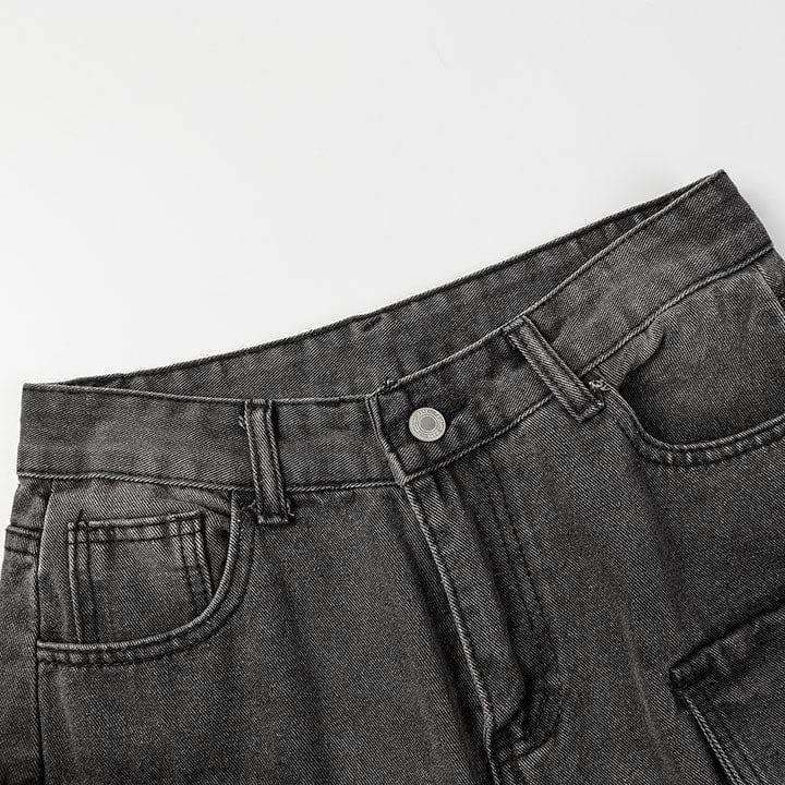 Tntwear® Unique Utility Cargo Jeans Multiple Pockets - tntwear1