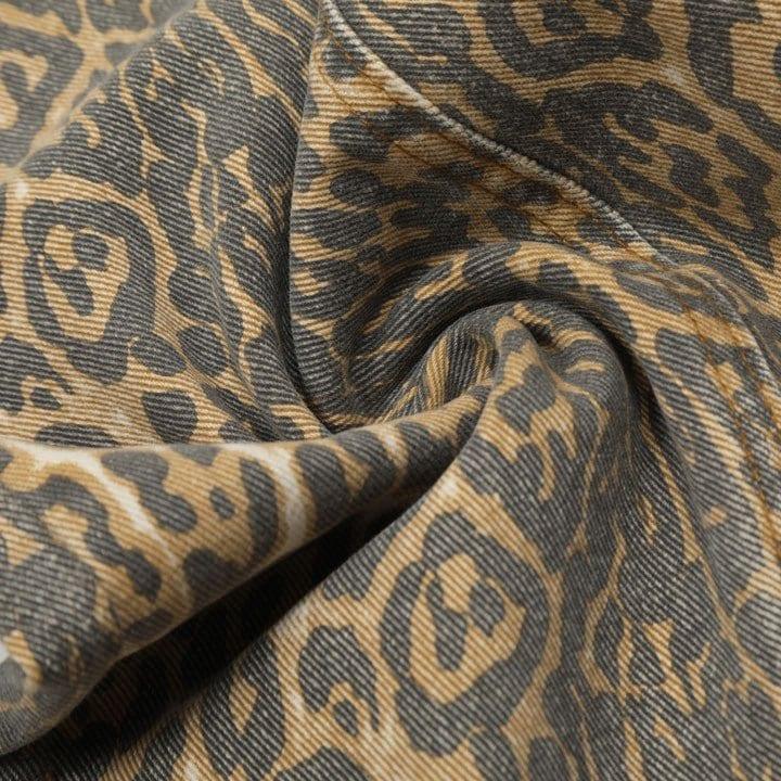 Tntwear® Faded Leopard Print Loose Jeans - tntwear1