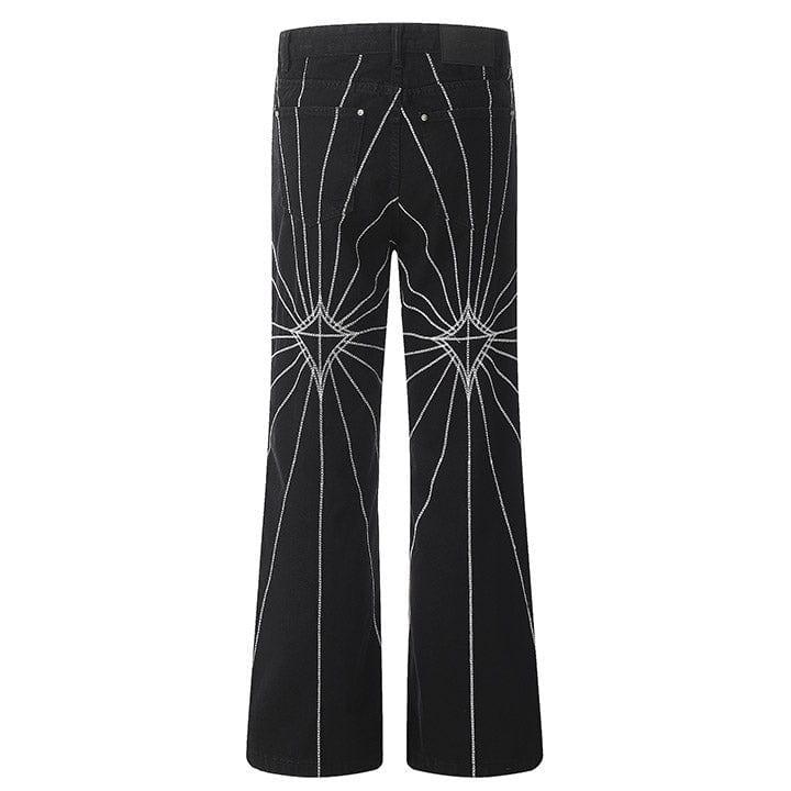 Tntwear® Unisex Chain Stitch Denim Pants - tntwear1