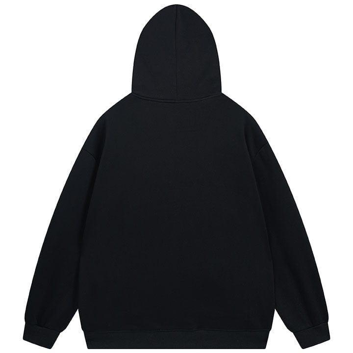 Tntwear® Fleece Hip Hop Hoodie Inkjet Graffiti - tntwear1