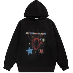 Tntwear® Street Spider Hoodie With Star - tntwear1