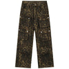 Tntwear® Leopard Straight Leg Jeans Multiple Pockets - tntwear1