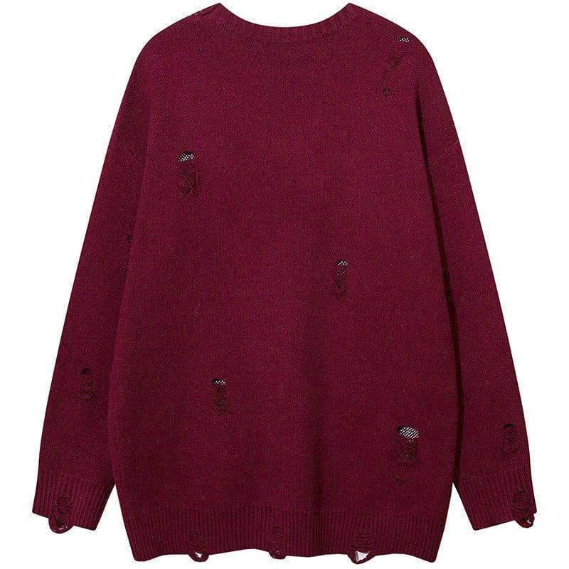 Tntwear® High Street Ripped Sweater Butterfly - tntwear1