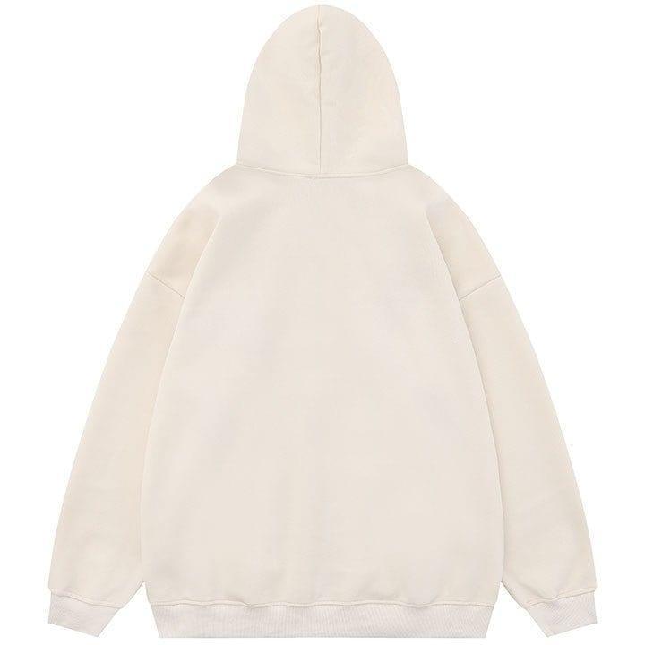 Tntwear® Fleece Zipper Hoodie Pentagram Print - tntwear1