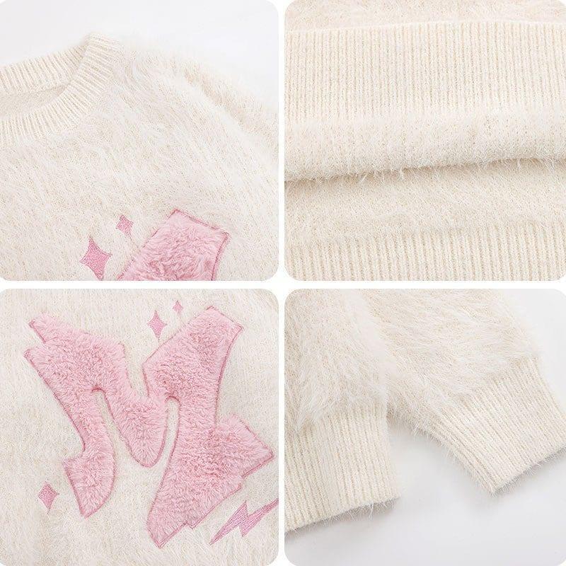 Tntwear® Cozy Jacquard Sweater Embroidery M - tntwear1