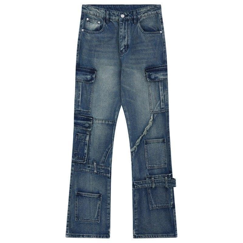 Tntwear® American Style Cargo Jeans Multiple Pockets - tntwear1