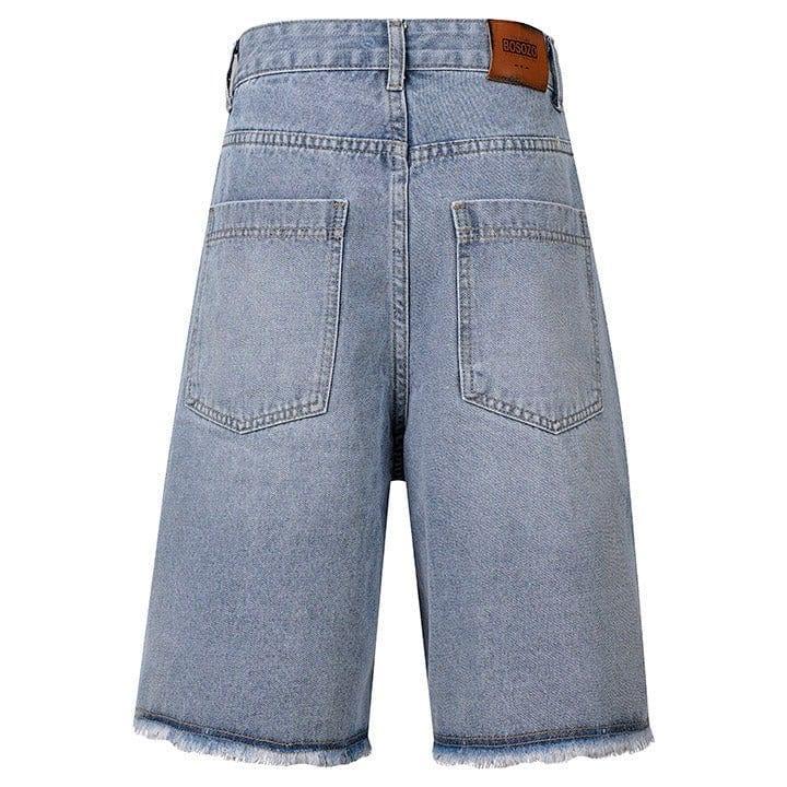 Tntwear® Cargo Denim Shorts Pocket Patch - tntwear1