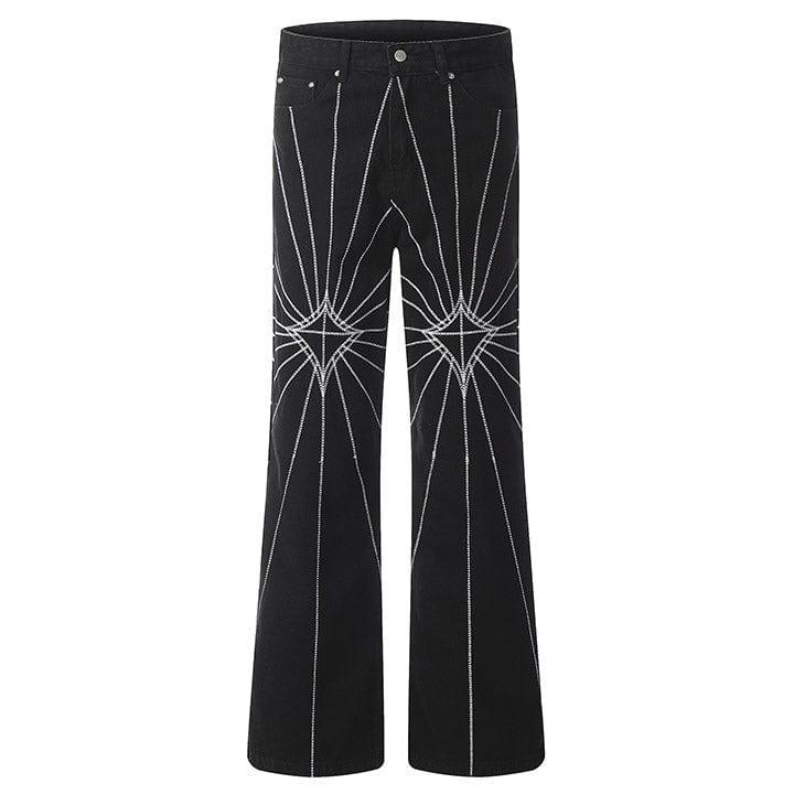 Tntwear® Unisex Chain Stitch Denim Pants - tntwear1